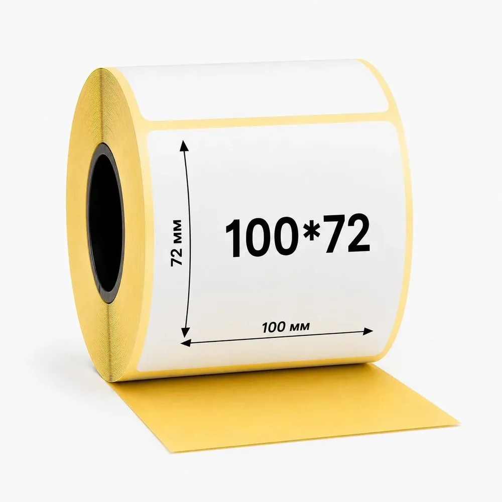 Термоэтикетка 100*72 б/п ЭКО 500 40 вт.