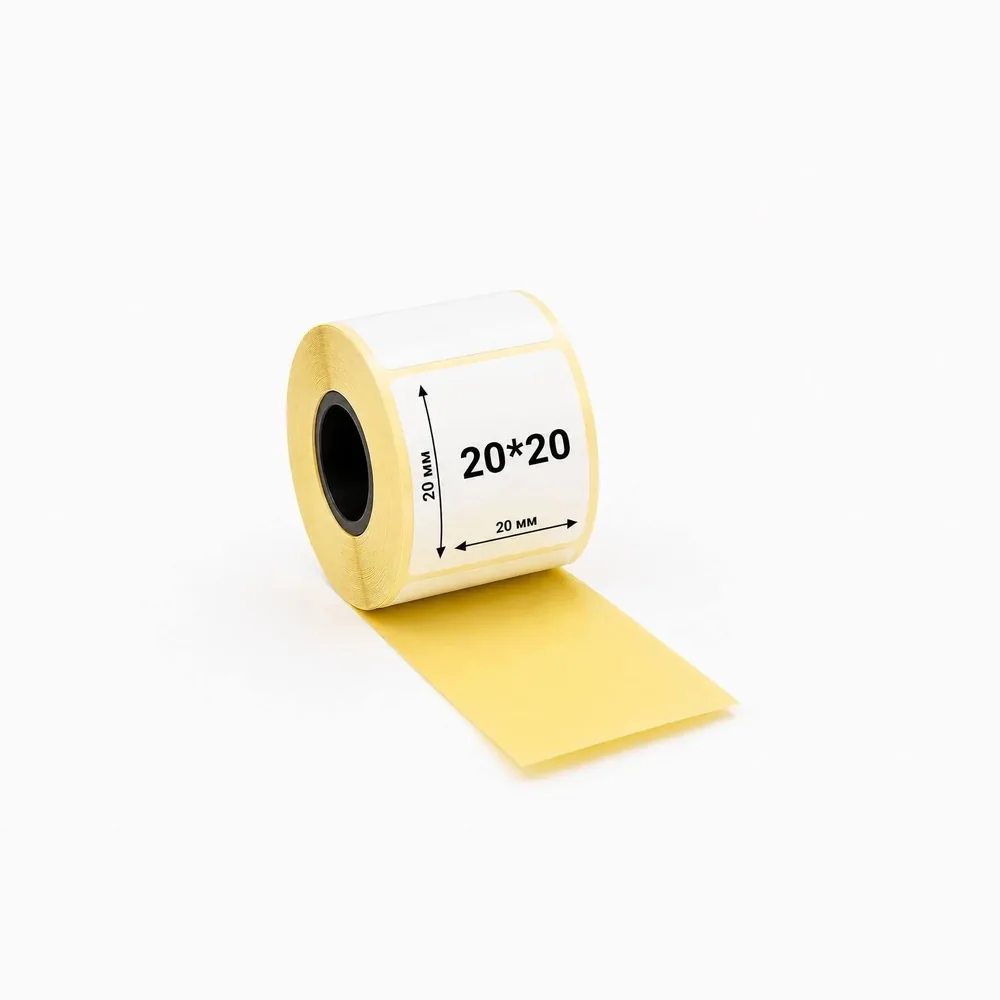 Термоэтикетка 20*20 б/п ЭКО 2000 40 вт.