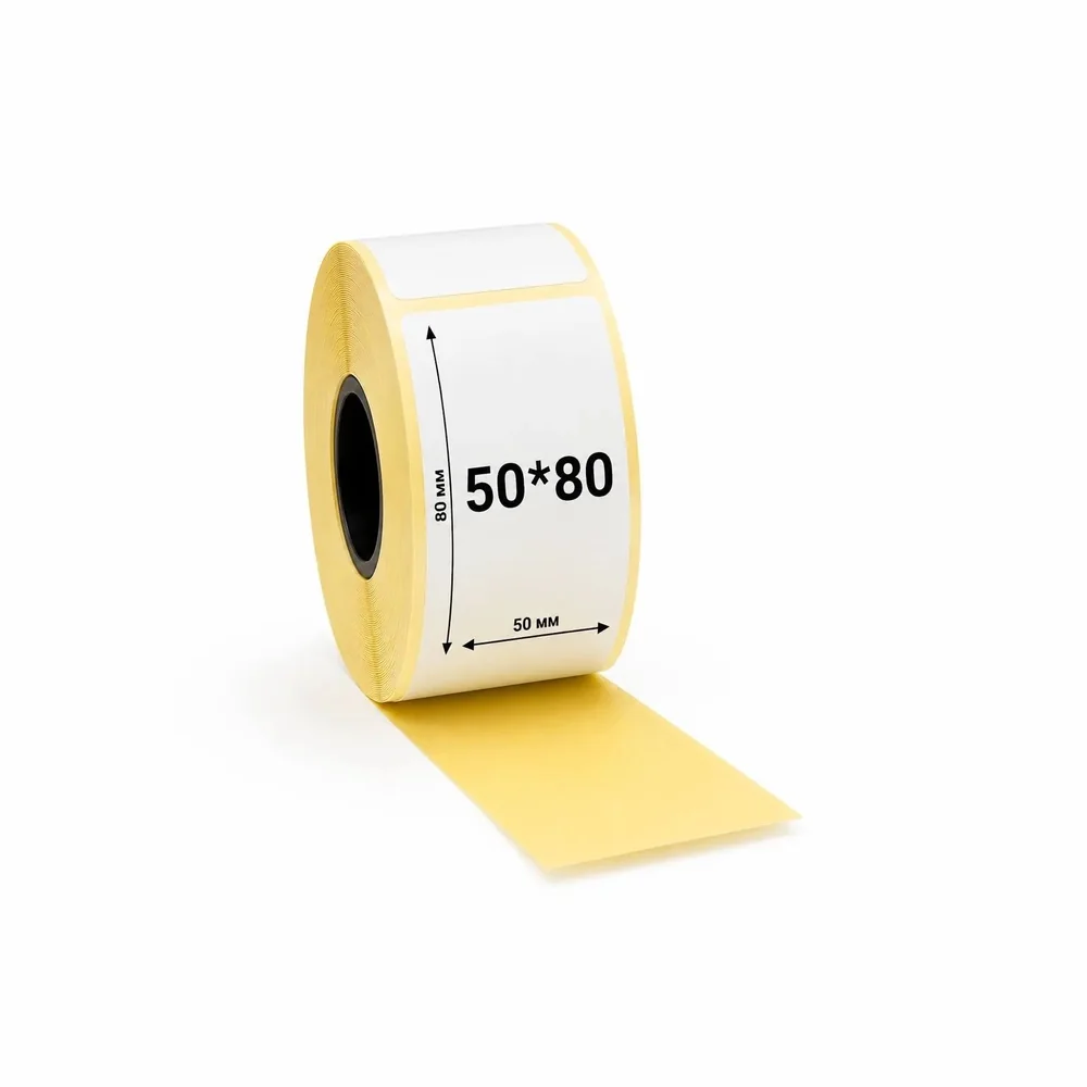 Термоэтикетка 50*80 б/п ЭКО 500 40 вт.